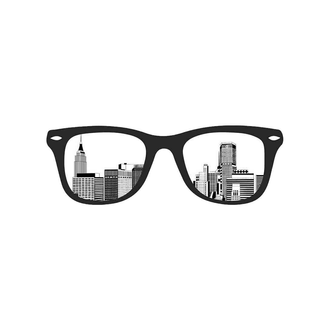 City Glasses sticker